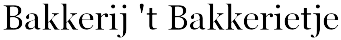 Bakkerij 't Bakkerietje logo
